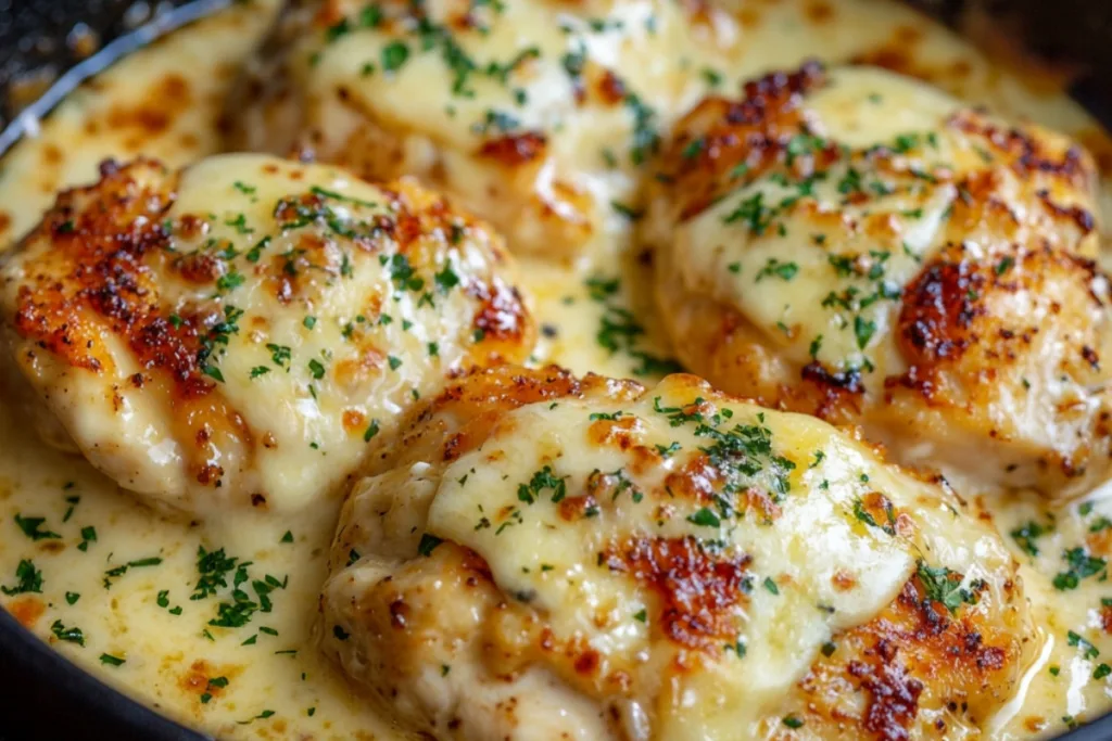 Irresistibly Delicious Cheesy Garlic Chicken Recipe